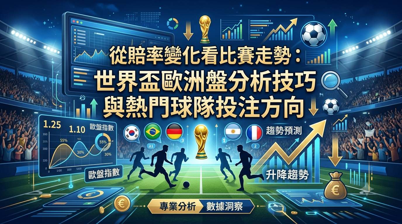 從賠率變化看比賽走勢：世界盃歐洲盤分析技巧與熱門球隊投注方向